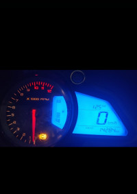 White Blue Bajaj Pulsar RS 200 ABS