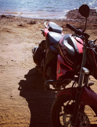 Matt Black Orange Yamaha FZ-S FI V2