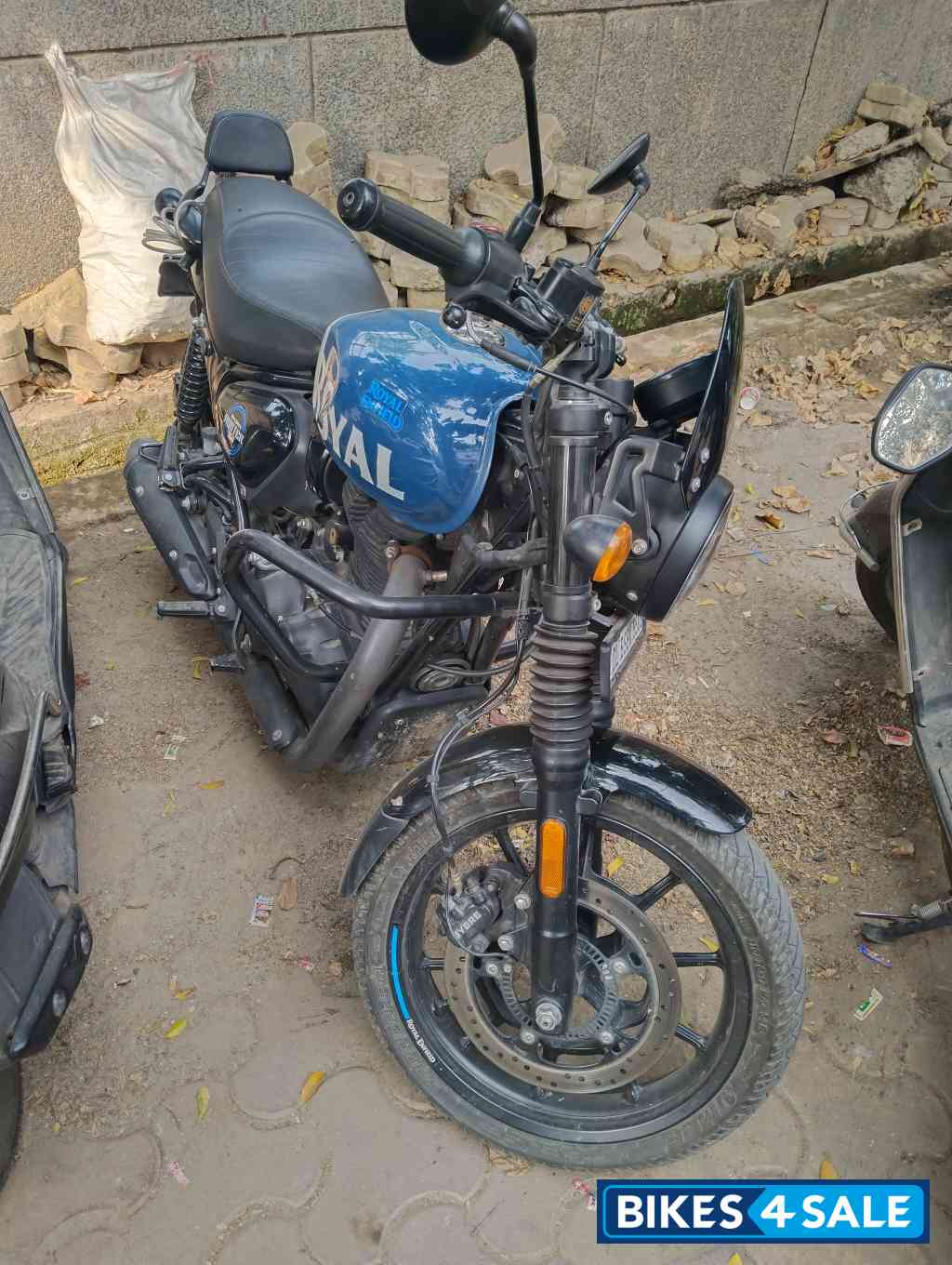 Rabel Blue Royal Enfield Hunter 350 Metro