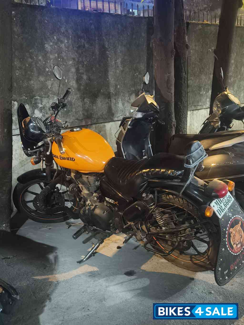 Orange Royal Enfield Thunderbird X 500