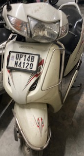 White Honda Activa