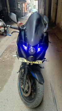 Black And Blue Bajaj Pulsar 220F