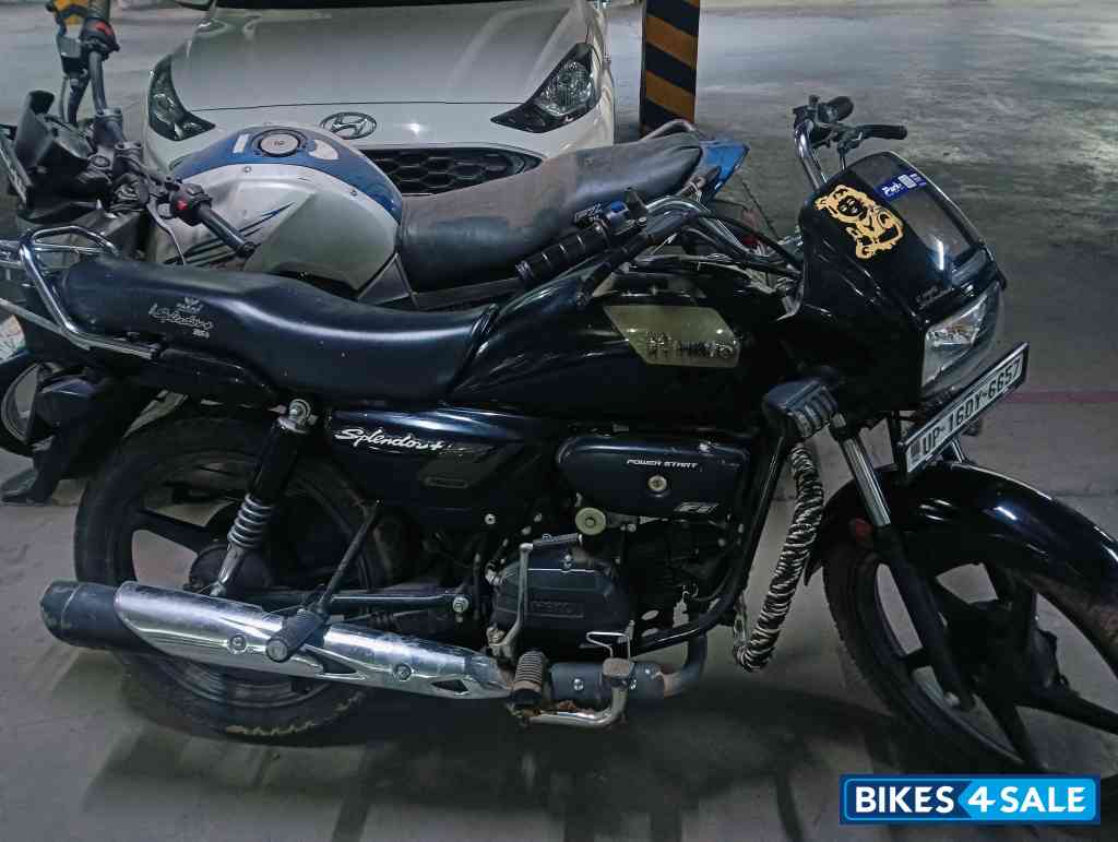 Black Grey Hero Splendor Plus Xtec