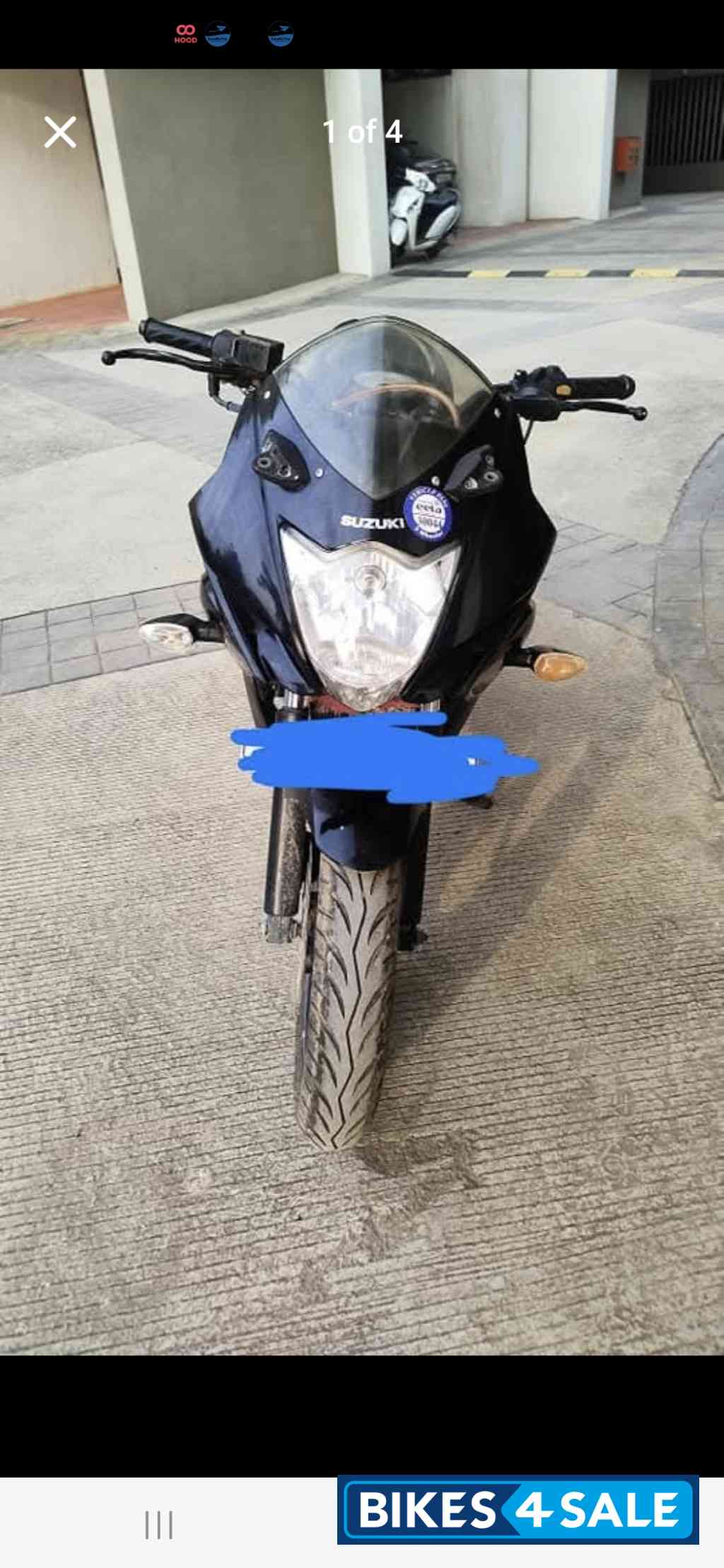Black Suzuki Gixxer SF