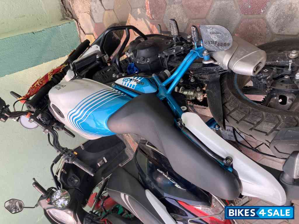 White & Blue Royal Enfield Guerrilla 450