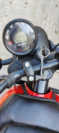 Red And Black Royal Enfield Hunter 350 Metro