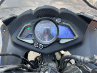 Blue/white Bajaj Pulsar RS 200