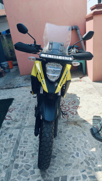 Yellow Suzuki V-Strom SX