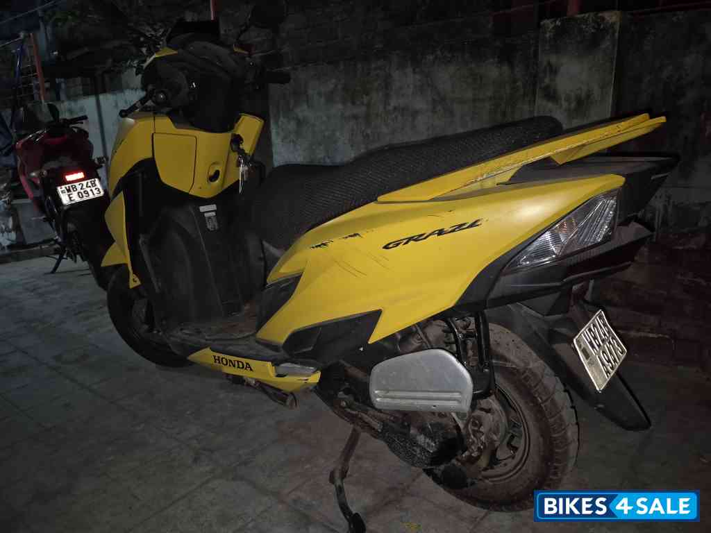 Yellow Honda Grazia