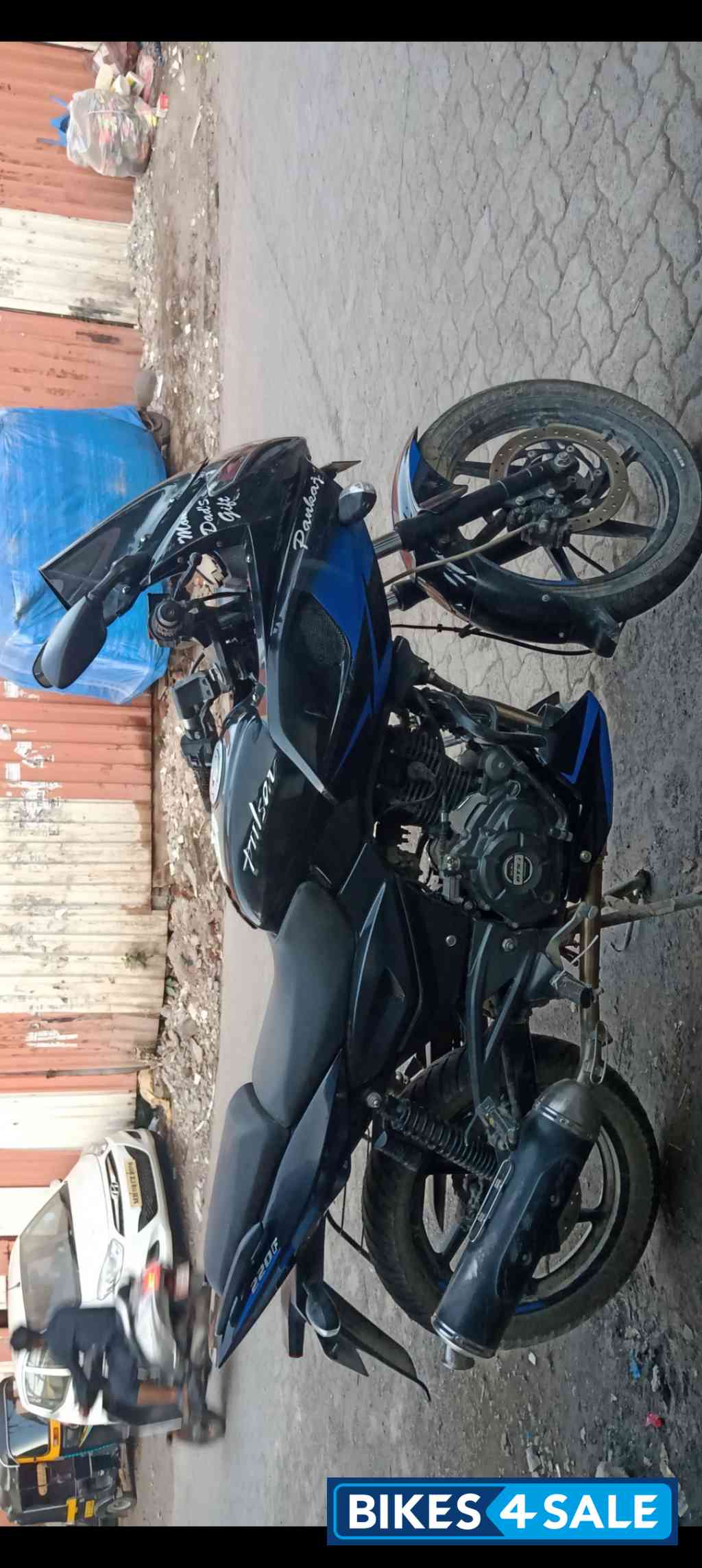 Black And Blue Bajaj Pulsar 220 DTSFi