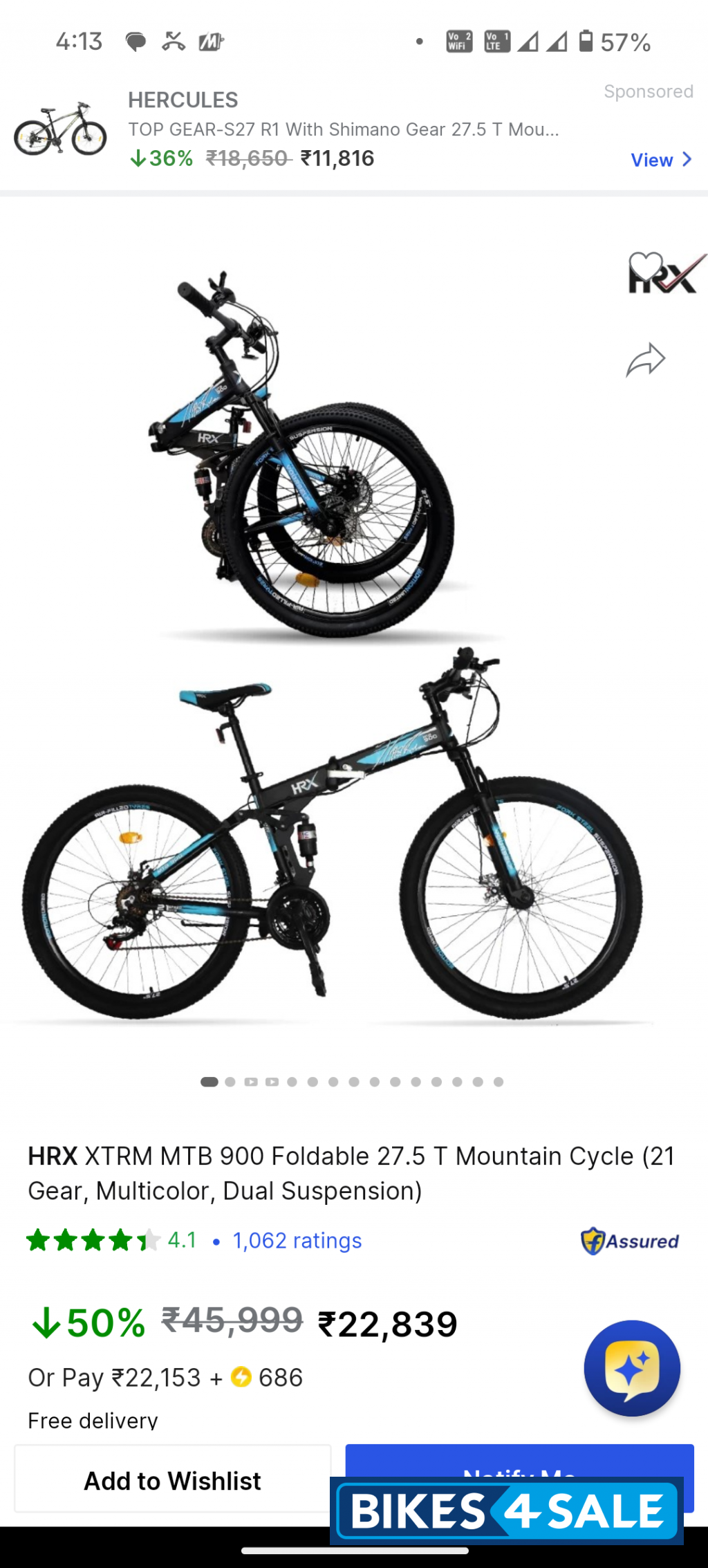 Bicycle HRX MTB900