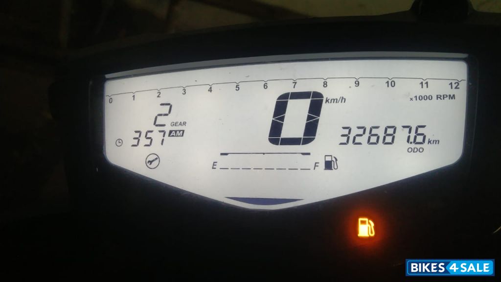 White And Blue TVS Apache RTR FI 160