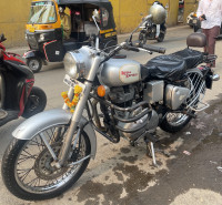Silver Royal Enfield Classic 350