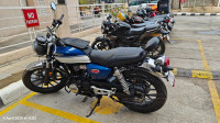 Blue And White Honda Hness CB350 DLX