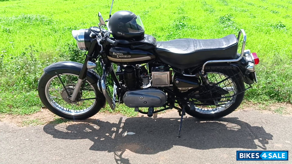 Black Royal Enfield Diesel bullet 1983 model