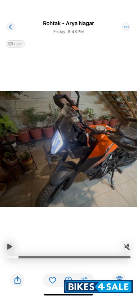 Orange KTM 390 Adventure