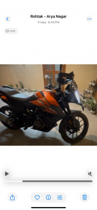 Orange KTM 390 Adventure
