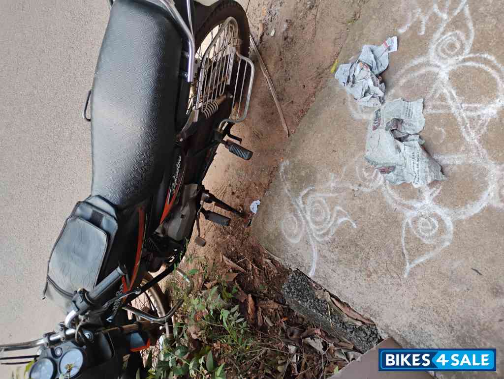 Black Orange Hero Splendor