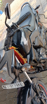 Black Honda CB Trigger