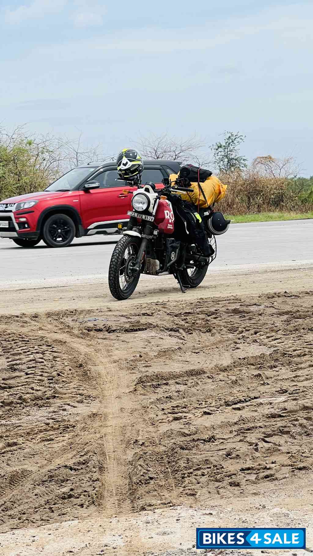 White Flames Royal Enfield Scram 411