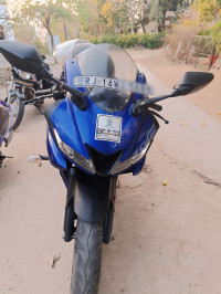 Blue Yamaha YZF R15 V3
