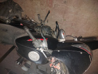 Black Red Bajaj Pulsar 150 Classic