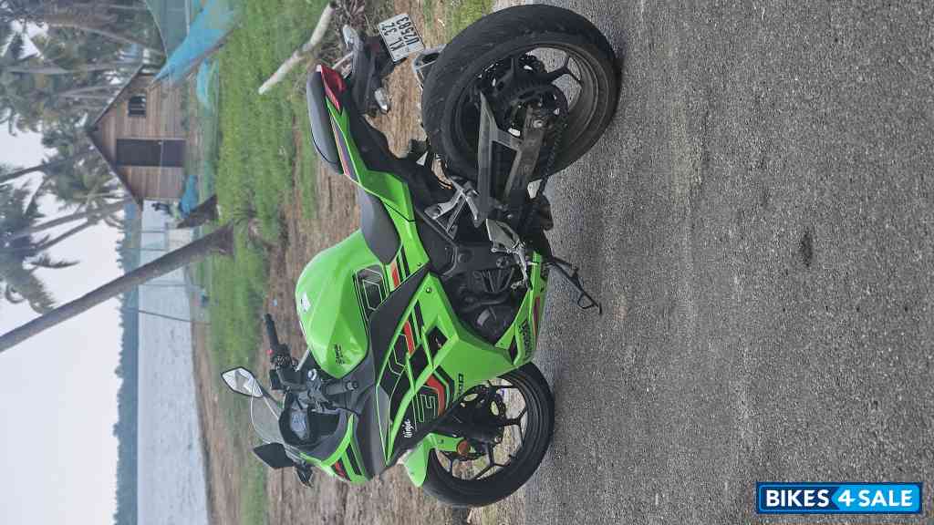 Lime Green Kawasaki Ninja 300 BS6