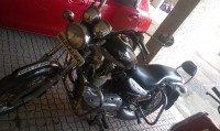 Black Royal Enfield Thunderbird