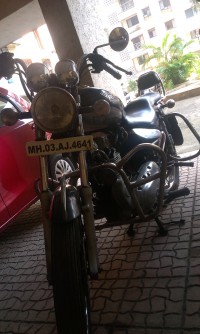 Black Royal Enfield Thunderbird