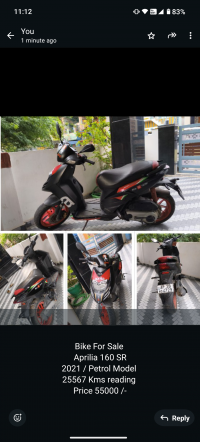 Aprilia SR 160 2021 Model