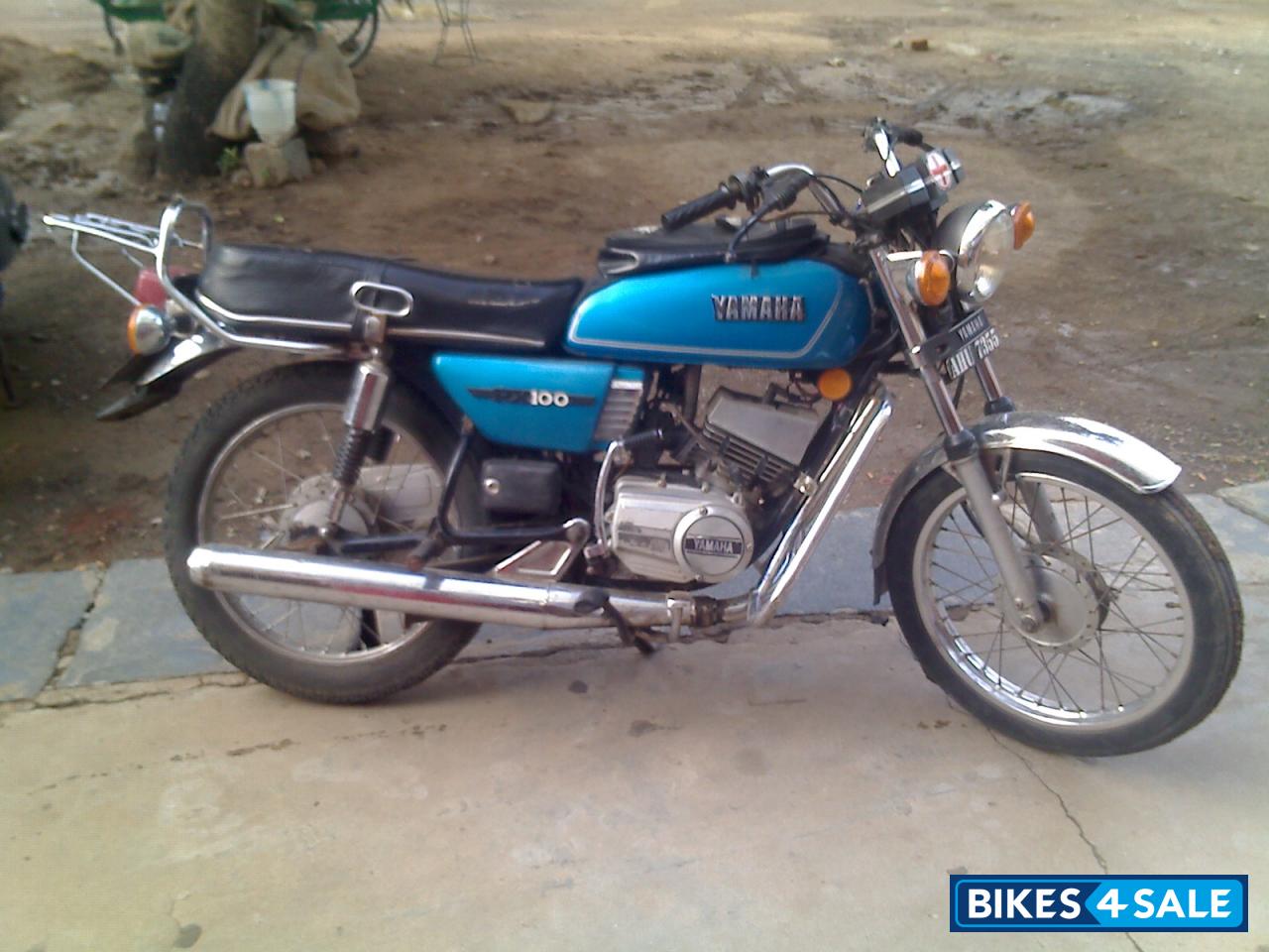 Used 1987 Model Yamaha Rx 100 For Sale In Hyderabad Id Org Blue Colour Bikes4sale