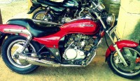 Red Bajaj Eliminator