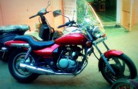 Red Bajaj Eliminator