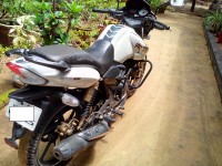 White TVS Apache RTR 180 ABS