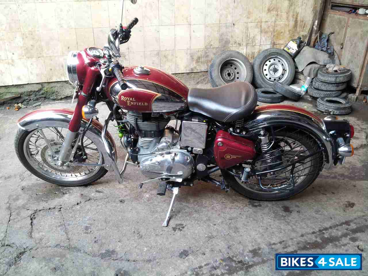 Red Chrome Royal Enfield Classic Chrome