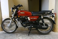 Red Yamaha RX 100