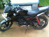 Black Honda CB Twister