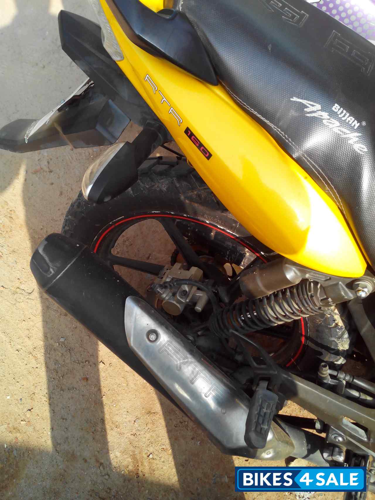 Yellow TVS Apache RTR 160