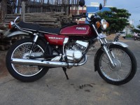 Pale Red Yamaha RX 100