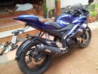 Blue Yamaha YZF R15 V2