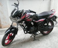 Black & Red Bajaj Discover 100 DTS-Si