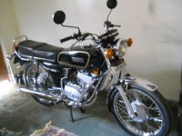 Black Yamaha RX 100