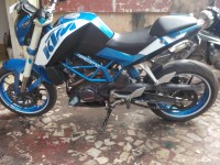 Blue & White KTM Duke 200