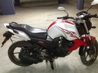 White And Red Yamaha FZ-S