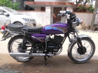 Blue Yamaha RX 100