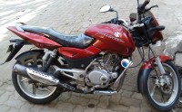 Red Bajaj Pulsar 150 DTSi