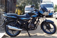 Black & Blue Bajaj Discover 100 DTS-Si