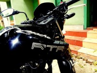 Black TVS Apache RTR 180