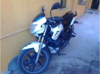 White TVS Apache RTR 180 ABS