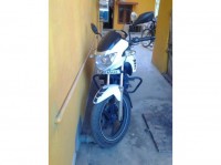 White TVS Apache RTR 180 ABS